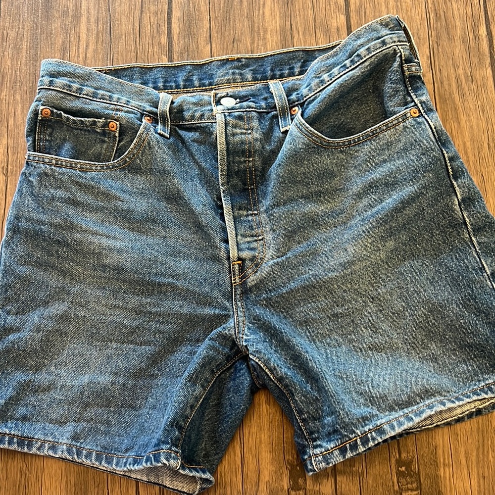 Levi’s 501 shorts with longer inseam